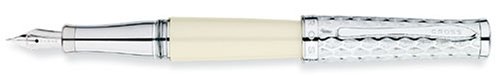 Cross Sauvage Ivory / Python Fine Point Fountain Pen - AT0316-2FD