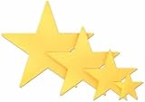 Beistle - 55840-GD - Die-Cut Foil Star - Pack of 24