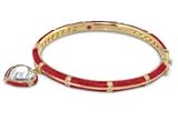 New! Designer Lauren G Adams High Risk Red Enamel Thin 1/4