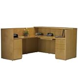 Reception Suite - Station, Return, Pedestals - Maple