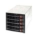 SUPERMICRO 5-Bay Hot-Swap SATA Mobile Rack Fits in 3 5.25-in Drive System Cabinet - Black