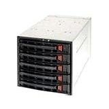 SUPERMICRO 5-Bay Hot-Swap SATA Mobile Rack Fits in 3 5.25-in Drive System Cabinet - Black by Supermicro