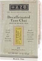 Childrens Toyshop  Gourmet Food : Black Tea-Chai (Decaf) - 20 - Bag