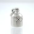 Small Moonshine Jug Pendant or Charm in Solid Sterling Silver, #8277