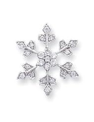 Sterling Silver CZ Slide Pendant