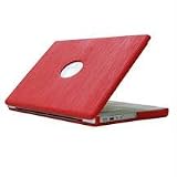 U-SUIT MACBOOK 13-RED LTHR HARD CASE