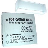 Click here to buy Replacement Canon NB-4L Battery w/ Cover for the Canon PowerShot SD400 SD430 SD450 SD600 SD630 SD700 SD750 SD1000 & TX1 Digital Cameras by Osprey-Talon.