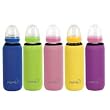 Momo Baby 3-Pack Standard Thermal Glass Bottle Huggers, Blue, 8 Ounce