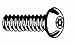 Made In Usa 10-24x1" St/st T20 6 Lobe W/pin Truss Screw