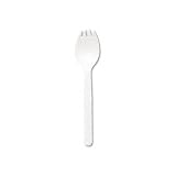 / DXECMP21C / Mediumweight Plastic Tableware, Fork/Spoon Combo, 1000 Per Carton, White / Sold as 1 CT