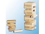 Playtastic Original-Wackelturm mit 45 Spielsteinen - 