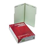 Pressboard Fastener Folder, 1/3 Cut Tab, 2 Fasteners, Expands 2, Legal, Gray SMD19934