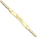 14K Arizona Cardinals Small Logo w/Name Id w/Figaro Chain