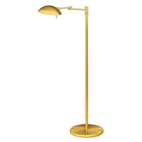 Holtkoetter Brushed Brass Swing Arm Punkt Floor Lamp
