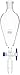 Corning Pyrex Borosilicate Glass Complete Funnel, 125ml Capacity (Case of 4)
