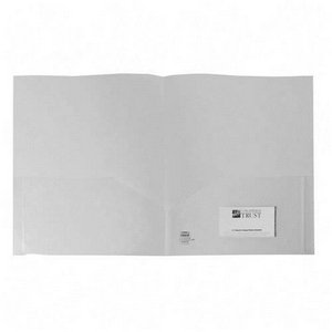 Transparent Portfolio, 2-Pockets, 60 Sht Cap, Letter, 5 per Pack Color: Clear