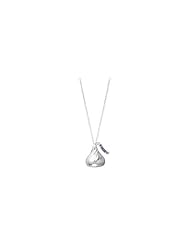 19.60x19.00 mm Flat Back Hersheys Kiss Necklace in Sterling Silver