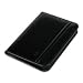 Rolodex 66490 Rolodex Faux Leather Business Card Book w/Zipper, 120-Card Cap, 6 1/8 x 9, BK
