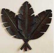 3 Distress Palm Leaves wall Decor 32"