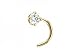 2.5mm Genuine Diamond Nose Ring Prong Set