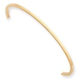 1.5mm Gold-plated Polished Slip-on Bangle Bracelet - JewelryWeb