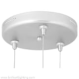 8 inch 3-Light Fusion Jack Canopy (satin nickel)