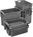 Solid Stack And Nest Containers - 23-3/4in L X 15-3/4in W X 7-3/4in H