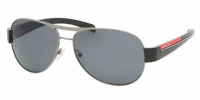 Prada Sport 51LS Gunmetal and Black 5AV5Z1 Polarised 59MM On Sale