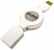 Cables Unlimited Retractable White USB 2.0 Extension Cable (White)