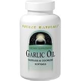 SOURCE NATURALS SHRINK Garlic Oil 500mg Odorless 100+100sg 0