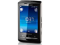 Sony Ericsson Xperia X10 mini Smartphone mit Passion Cover (ohne Branding, 6,6 cm (2,6 Zoll) Display, Touchscreen, 5 Megapixel Kamera) schwarz/schwarz