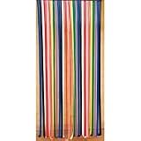 VOUILLEMIN - Rideau de porte lanières plastique marron/beige