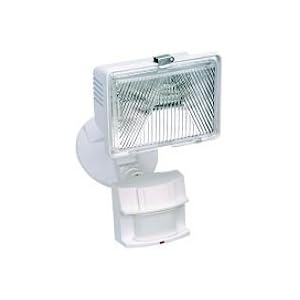 Heath Zenith SL-5525-WH 250-Watt Quartz Motion-Sensing Light, White