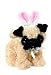 Pug Pup w/ Easter Bunny Ears 4in Plush by Ganz