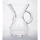 Chemex Six Cup Glass Coffee Maker with Glass Handle - 6 Cup Coffee Maker