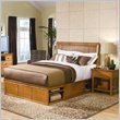 American Drew Sterling Pointe Wood Storage Platform Bed in Maple 2 Piece Be ....