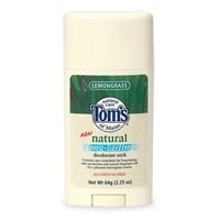 Tom's of Maine Natural Care Deodorant Stick, Lemongrass, Long-Lasting Odor Prevention, 2.25 oz.