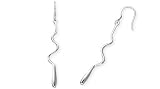Twisted Teardrop Earrings Sterling Silver