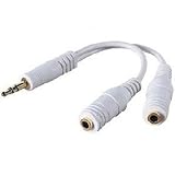 Sumnique - Stereo 3.5mm Audio Splitter (White) - iPod All Generations