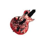 Guitar Hero 3 Controller Skin - Slash Red & Tan