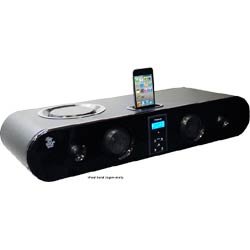 PYLE PVSB300 5 Way 240 Watt Multi Source Sound Bar Integrated I Pod Dock with FM Tuner and SRS 3D Technology