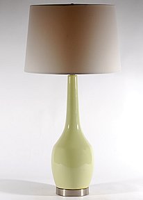 Soft Green Ceramic Contemporary Table Lamp