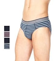 4 Pack Authentic Cool & Fresh™ Stretch Cotton Striped Slips with Stay New™