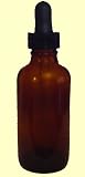 Amber Glass Boston Round 2 Oz with Glass Dropper Lot of 6