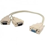 DB9 1Female To2Male Cable Splitter