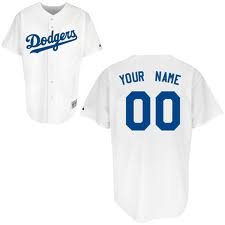 Los Angeles Dodgers Replica Personalized Custom Home Jersey