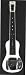 SX LG1 WT White Lap Steel Guitar w/Case