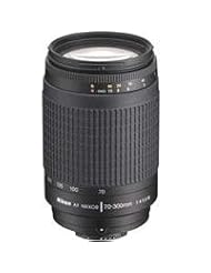 Nikon 70-300mm f/4-5.6G AF Telephoto Zoom Nikkor Lens with HB-26 Hood (Black) - Grey Market