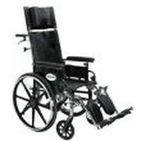Drive Medical Viper Plus Reclining Wheelchair with Flip Back and Adjustable Height Full Arms, 16
