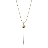 nOir Daggers Long Sword Two-Tone Necklace